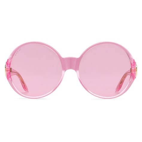 gucci rimless sunglasses pink|Gucci vintage round sunglasses.